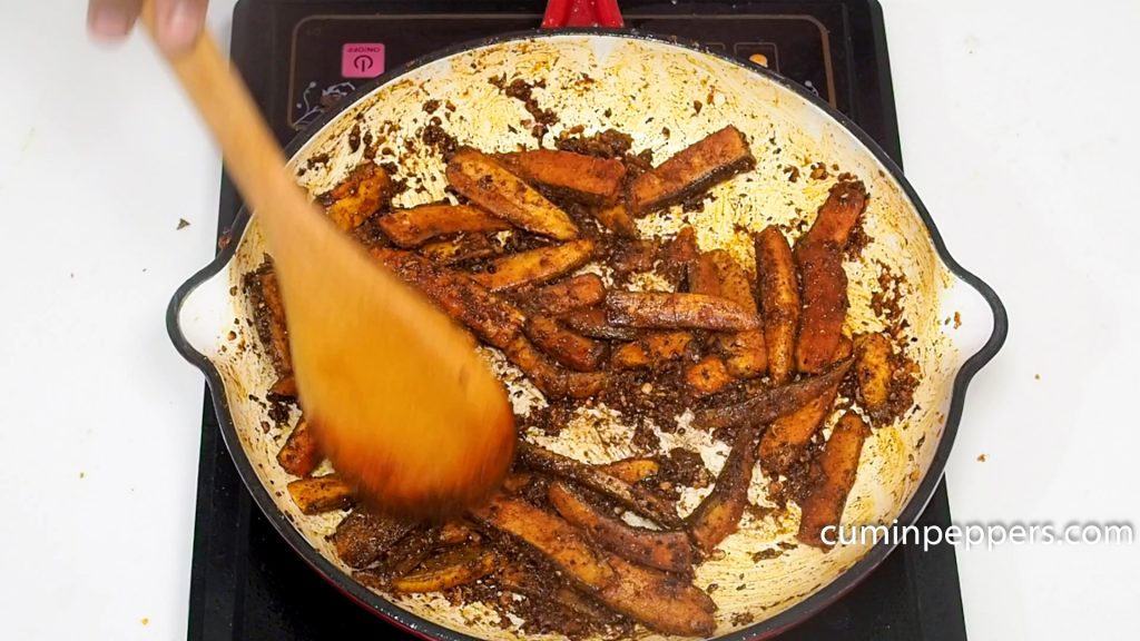 green banana fry | chettinad vazhakkai fry