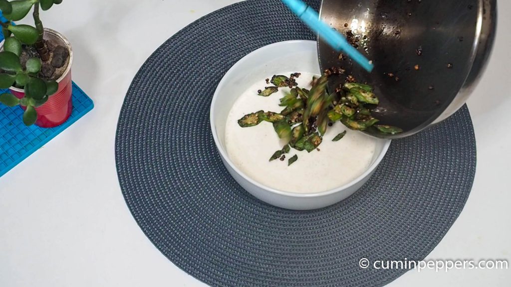 bhindi raita | vendakkai raita