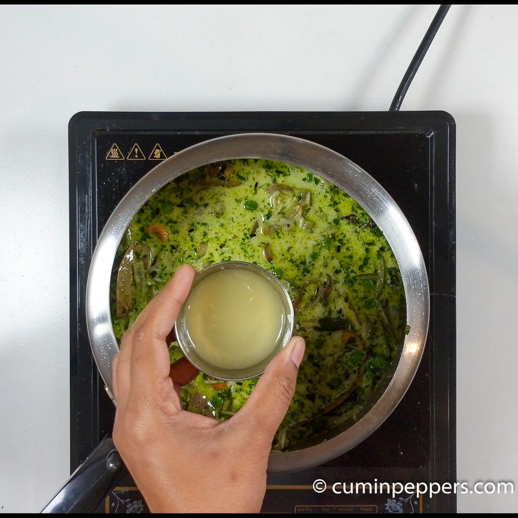 coriander leaves pulao