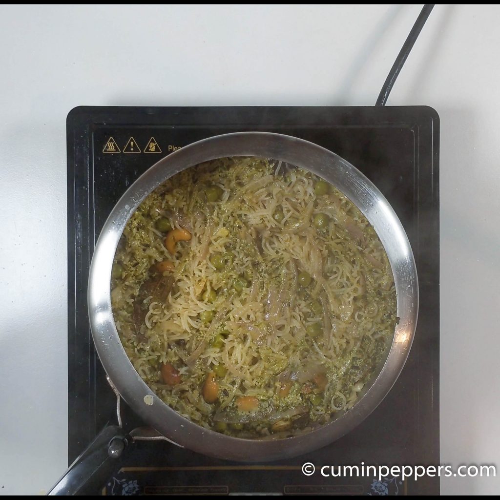 coriander leaves pulao