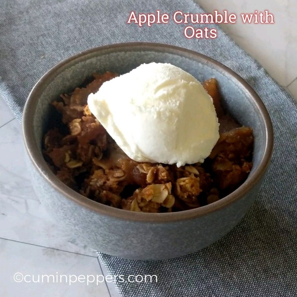 Apple crumble recipe with oats