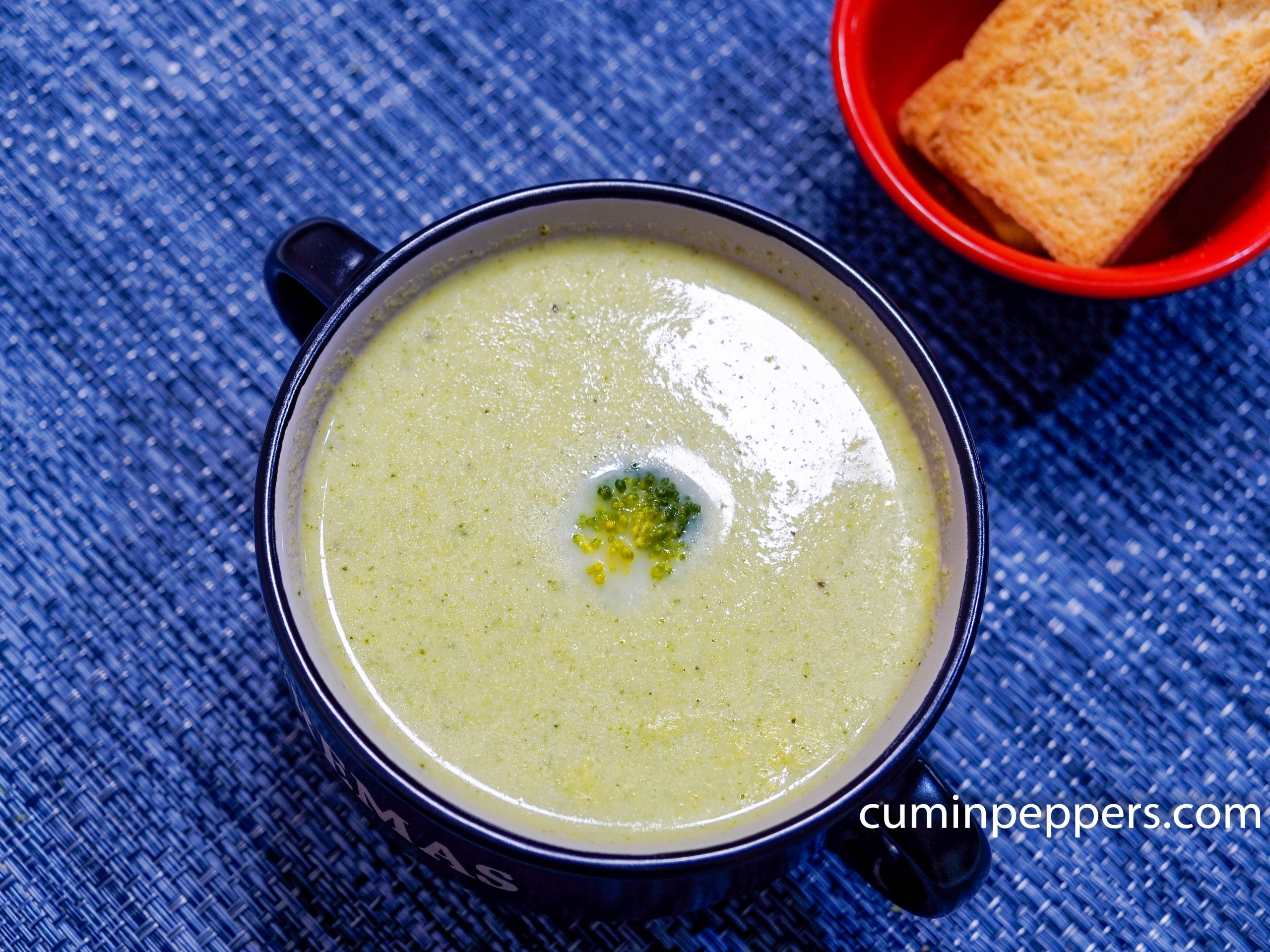 Cream Of Broccoli Soupbroccoli Soup Cuminpeppers 1334