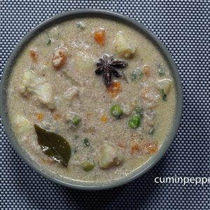 vegetable white kurma