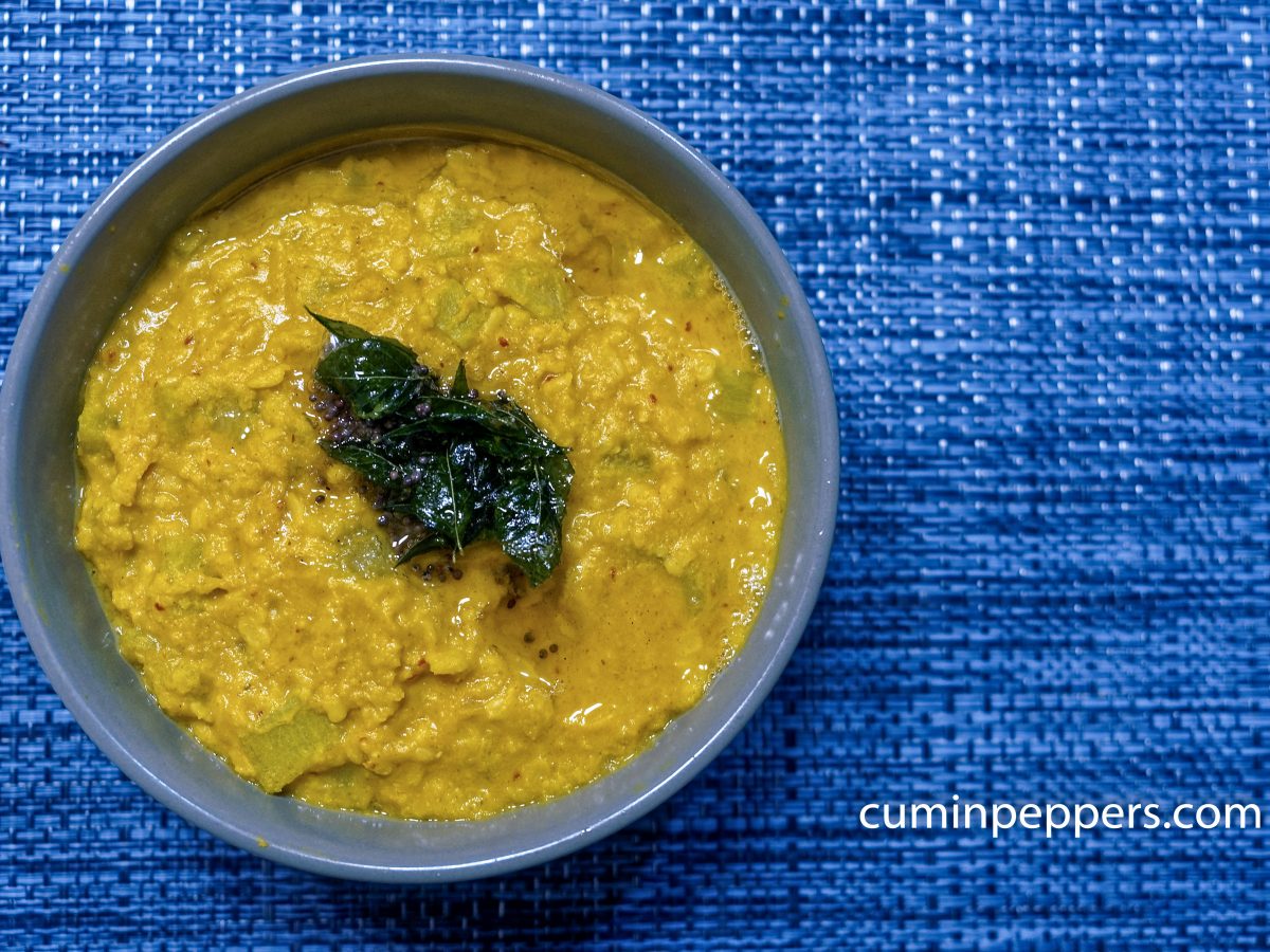 Surakkai kootu/ Bottle gourd kootu CuminPeppers