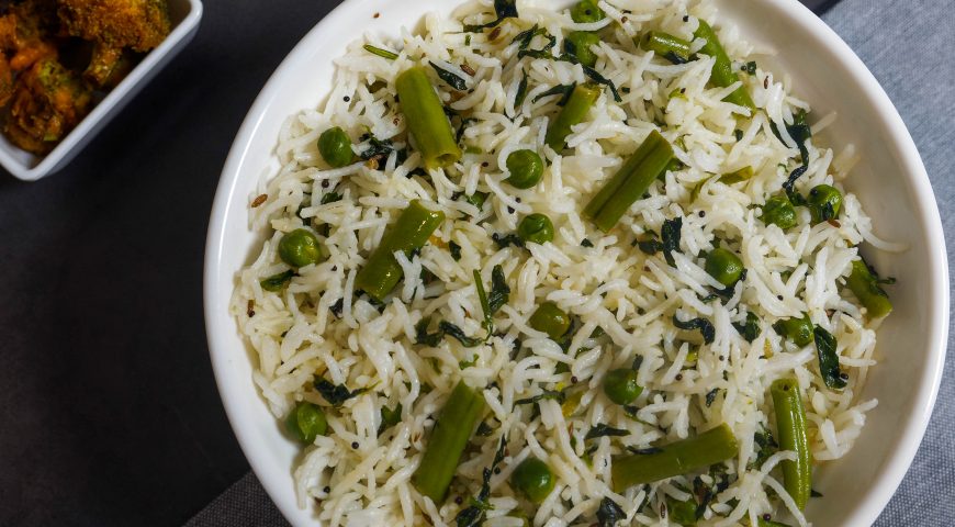 fenugreek leaves rice | vendhaya keerai sadham